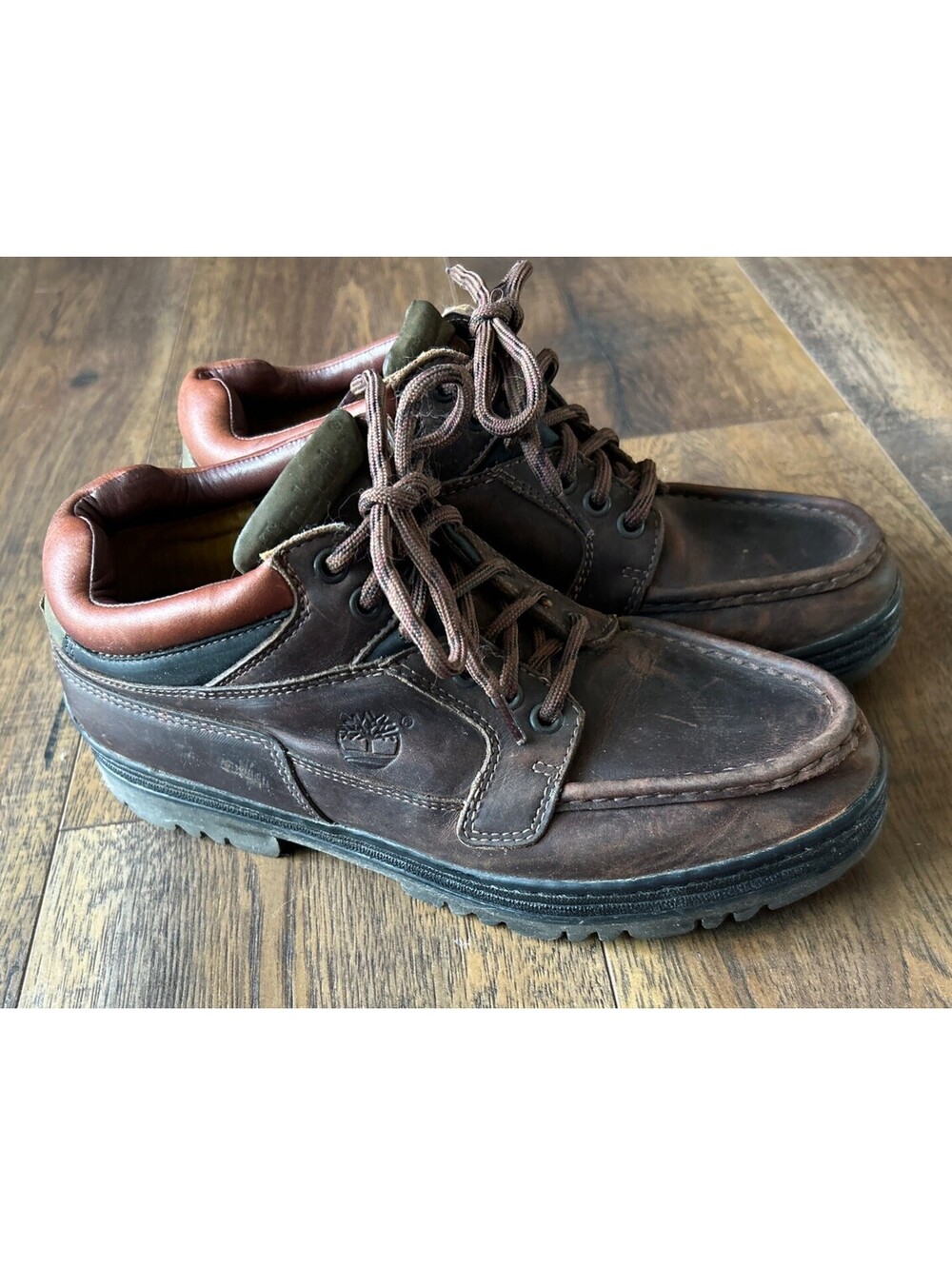 Vintage Timberland Icon Chukka Gore-Tex Leather Boots Brown Lace-Up US 8.5 M